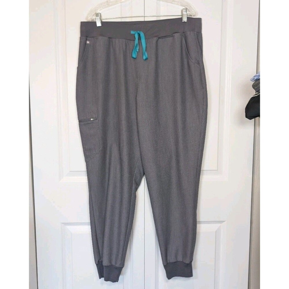 Figs Women's Zamora High Waisted Pant Joggers‎ XXL Graphite Grey